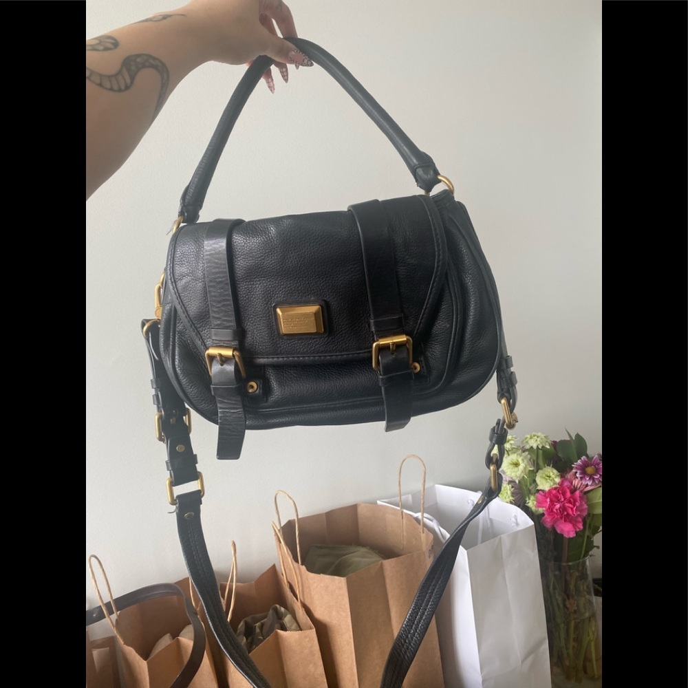 Marc Jacobs Black Leather Shoulder Bag
